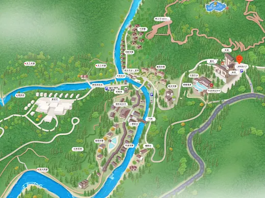 多宝镇结合景区手绘地图智慧导览和720全景技术，可以让景区更加“动”起来，为游客提供更加身临其境的导览体验。